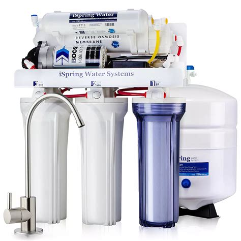 Ispring water system - Brand: iSpringClear All. iSpring. WGB32BM 3-Stage Water Filter Triple-stage 15-GPM Mechanical Filtration Whole House Water Filtration System. Model # WGB32BM. 41. • Our 3rd stage filter (FM25B) is specially designed for iron and manganese removal, reducing iron (max 3.0 ppm down to 0.01 ppm) and manganese (max 1.0 ppm down to 0.01 ppm), and ...